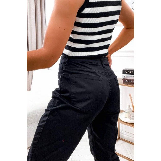Juodi MomFit džinsai M.SARA